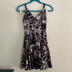 BlackMilk Steampunk Strappy Mini Dress
